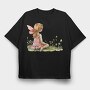 Watercolor Fairy Forest, Tricou Oversize Barbati (Unisex)