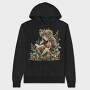 Watercolor Fairy Garden, Hanorac Oversize Barbati (Unisex)