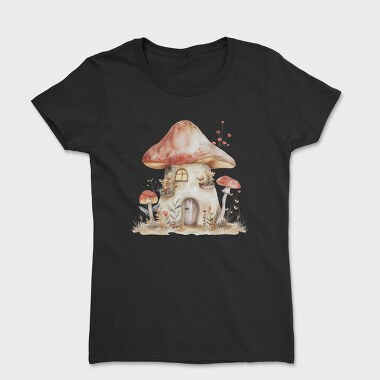 Watercolor Fairy House, Tricou Femei
