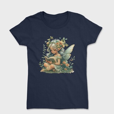 Watercolor Fairy Reading, Tricou Femei