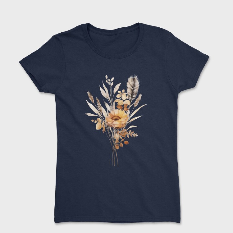 Watercolor Fall Bouquet, Tricou Femei