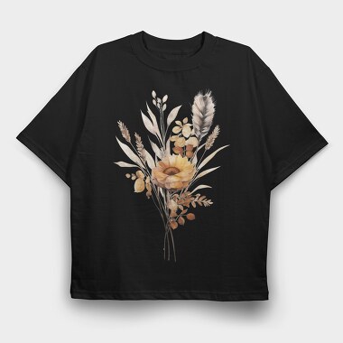 Watercolor Fall Bouquet, Tricou Oversize Barbati (Unisex)