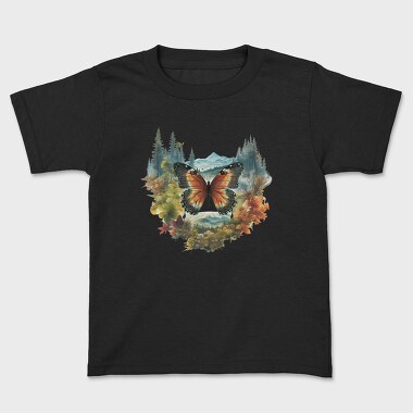Watercolor Fall Butterfly, Tricou Copii