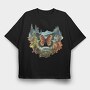 Watercolor Fall Butterfly, Tricou Oversize Barbati (Unisex)