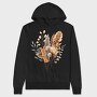 Watercolor Fall Dried Flowers, Hanorac Oversize Barbati (Unisex)