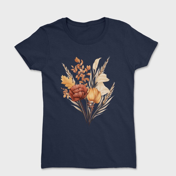 Watercolor Fall Flora, Tricou Femei