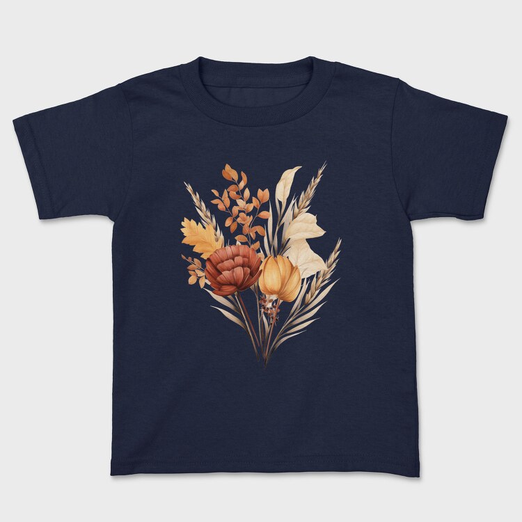 Watercolor Fall Flora, Tricou Copii