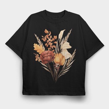 Watercolor Fall Flora, Tricou Oversize Barbati (Unisex)