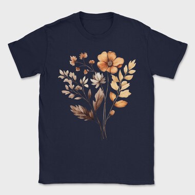 Watercolor Fall Leaves, Tricou Barbati (Unisex)