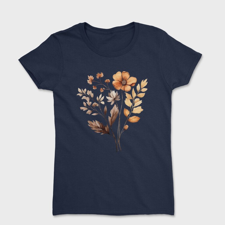 Watercolor Fall Leaves, Tricou Femei