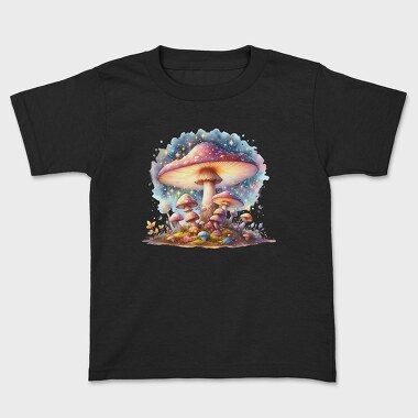 Watercolor Fantasy Mushroom, Tricou Copii