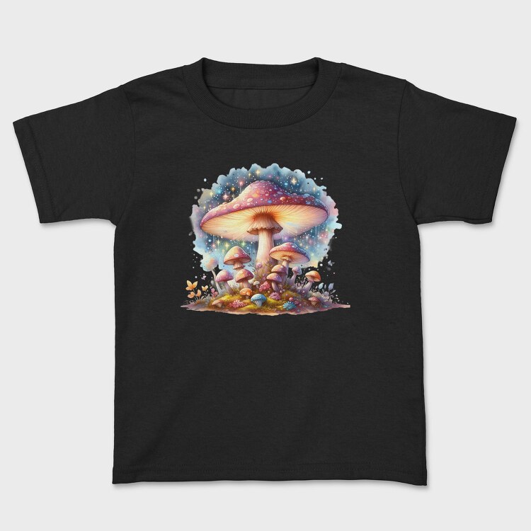 Watercolor Fantasy Mushroom, Tricou Copii