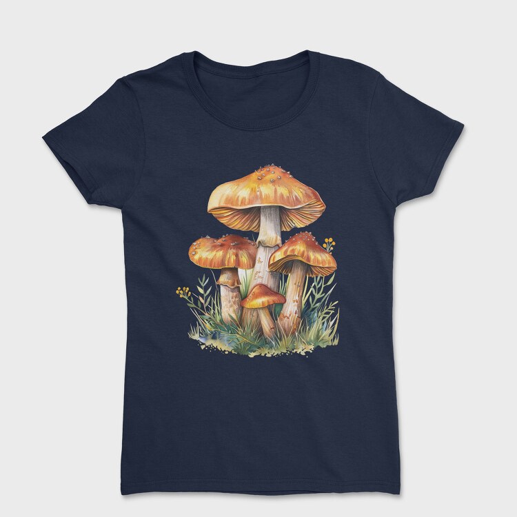 Watercolor Fantasy Mushrooms, Tricou Femei