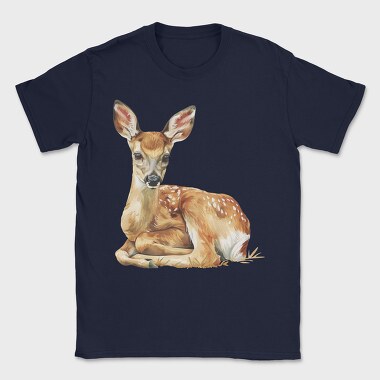 Watercolor Fawn Calm, Tricou Barbati (Unisex)