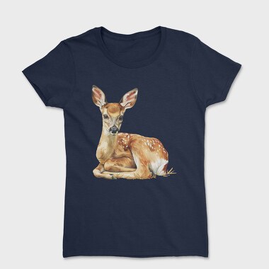 Watercolor Fawn Calm, Tricou Femei