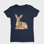 Watercolor Fawn Calm, Tricou Femei