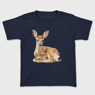 Watercolor Fawn Calm, Tricou Copii