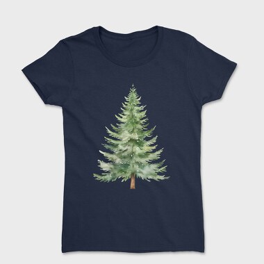 Watercolor Fir Tree, Tricou Femei