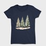 Watercolor Fir Trees, Tricou Femei