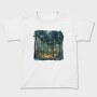 Watercolor Fireflies Forest, Tricou Copii
