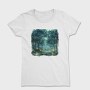 Watercolor Fireflies Night, Tricou Femei