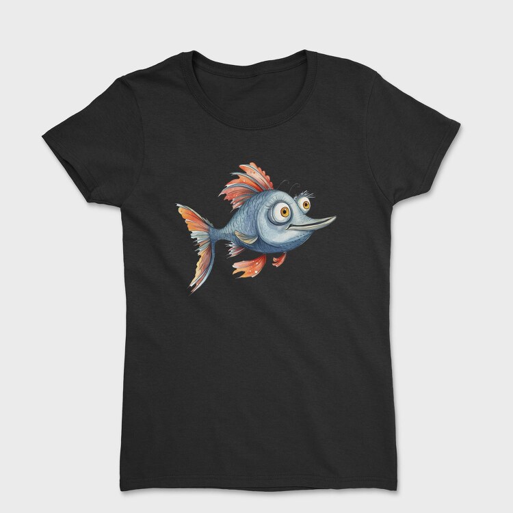 Watercolor Fish Fantasy, Tricou Femei