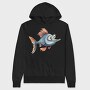 Watercolor Fish Fantasy, Hanorac Oversize Barbati (Unisex)