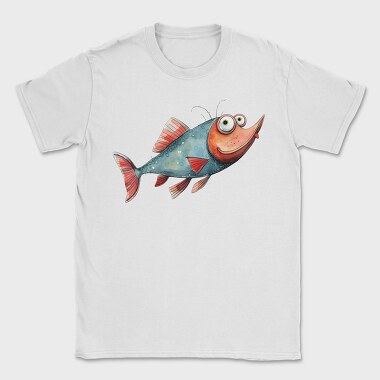 Watercolor Fish Funny, Tricou Barbati (Unisex)