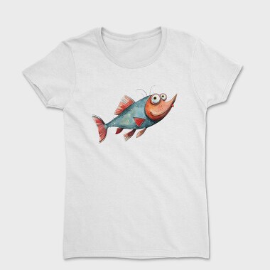 Watercolor Fish Funny, Tricou Femei