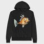 Watercolor Fish Joke, Hanorac Oversize Barbati (Unisex)