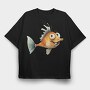 Watercolor Fish Joke, Tricou Oversize Barbati (Unisex)