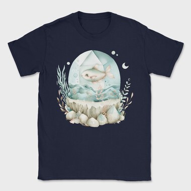 Watercolor Fish Ocean, Tricou Barbati (Unisex)
