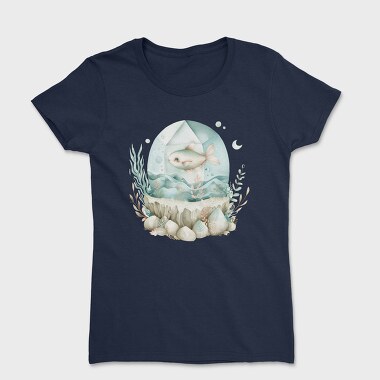 Watercolor Fish Ocean, Tricou Femei
