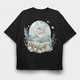 Watercolor Fish Ocean, Tricou Oversize Barbati (Unisex)