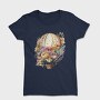 Watercolor Floral Balloon, Tricou Femei