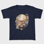 Watercolor Floral Balloon, Tricou Copii