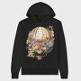 Watercolor Floral Balloon, Hanorac Oversize Barbati (Unisex)
