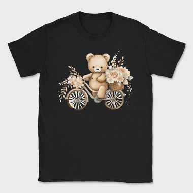 Watercolor Floral Teddy Bear, Tricou Barbati (Unisex)