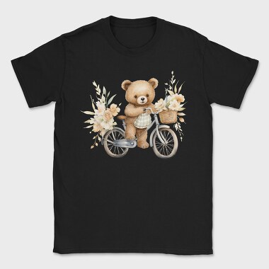 Watercolor Flower Bear, Tricou Barbati (Unisex)