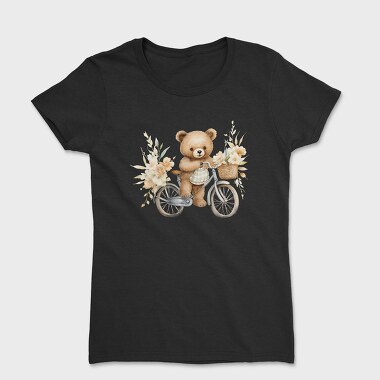 Watercolor Flower Bear, Tricou Femei