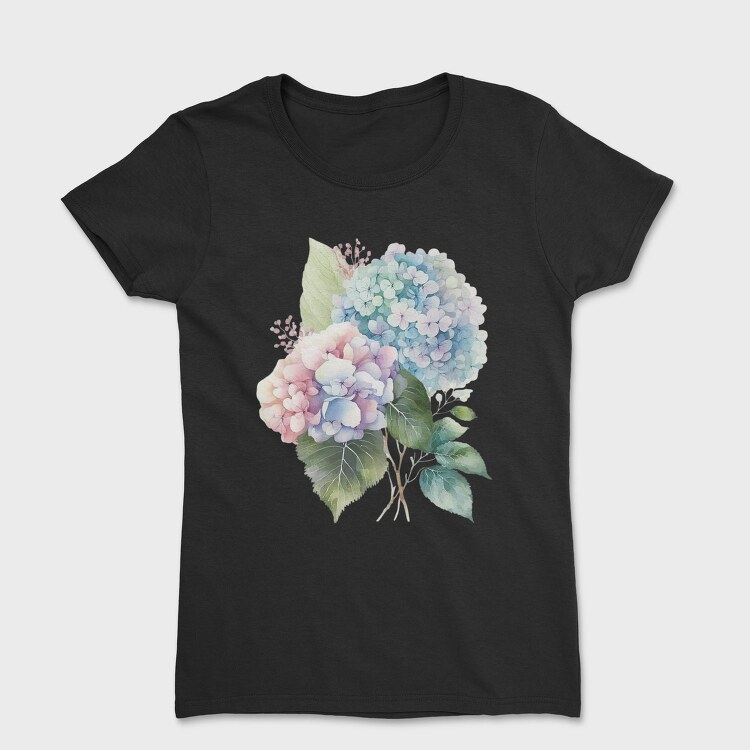 Watercolor Flower Bloom, Tricou Femei