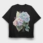 Watercolor Flower Bloom, Tricou Oversize Barbati (Unisex)