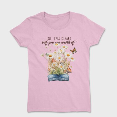 Watercolor Flower Butterfly, Tricou Femei
