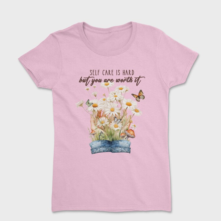 Watercolor Flower Butterfly, Tricou Femei