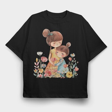Watercolor Flower Garden, Tricou Oversize Barbati (Unisex)