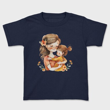 Watercolor Flower Mommy, Tricou Copii