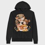 Watercolor Flower Mommy, Hanorac Oversize Barbati (Unisex)