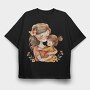 Watercolor Flower Mommy, Tricou Oversize Barbati (Unisex)