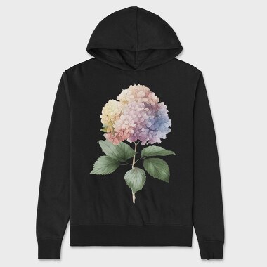 Watercolor Flower Mood, Hanorac Oversize Barbati (Unisex)