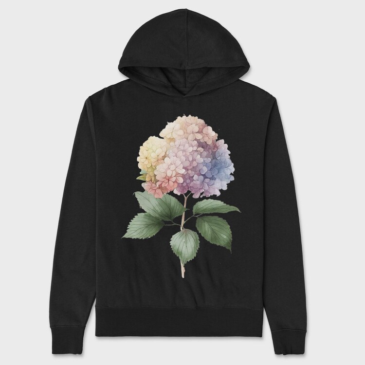 Watercolor Flower Mood, Hanorac Oversize Barbati (Unisex)